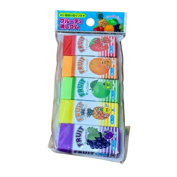 Authentic Japanese RAMEN Pho Noodles Bowl Keychain Fresh Juicy Fruit Erasers NEW - Picture 8 of 9